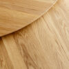 Twin solid oak coffee table set in contemporary living room