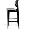 Benet Bar oak bar chair side view