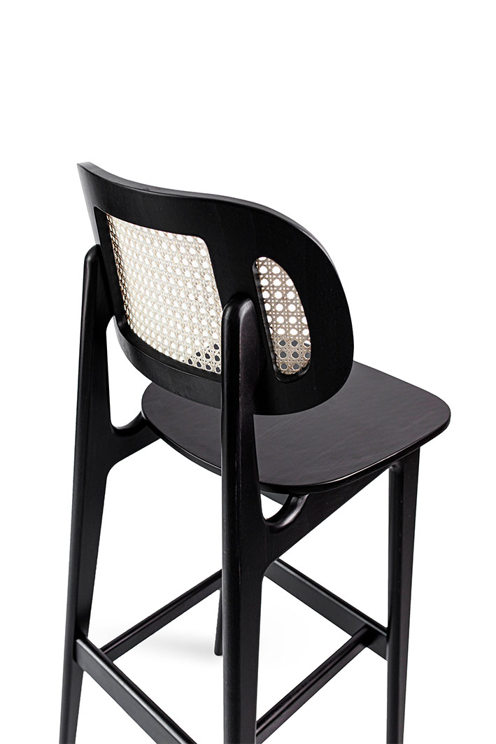 BenetBar_8 Benet Bar beech bar chair woven back detail