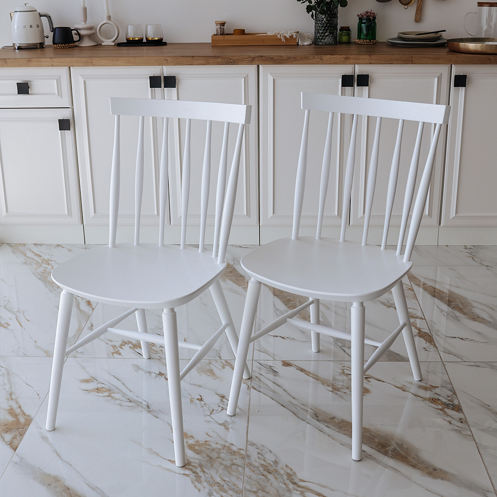 Grace oak dining chairs in a contemporary interior