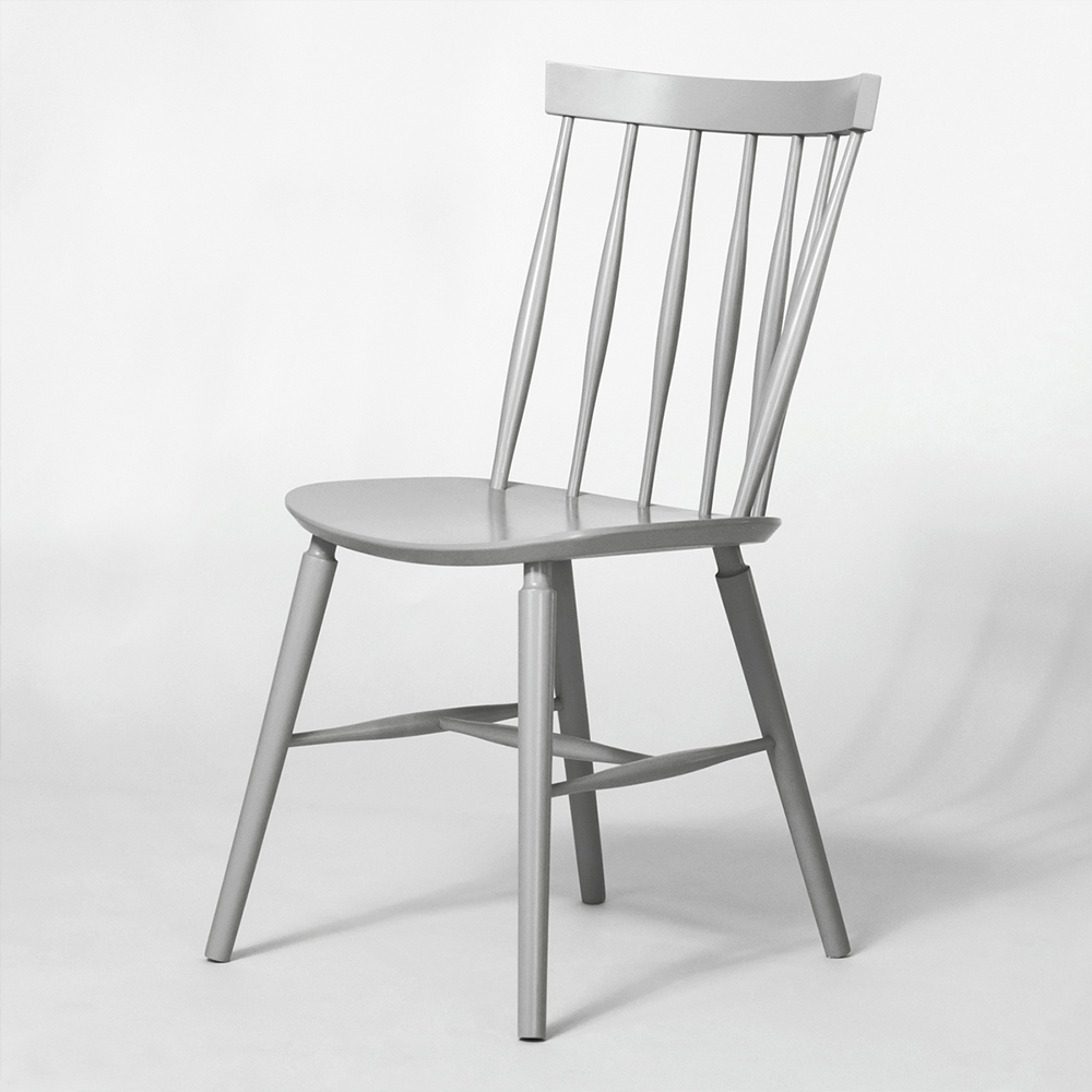Grace solid oak dining chair side profile