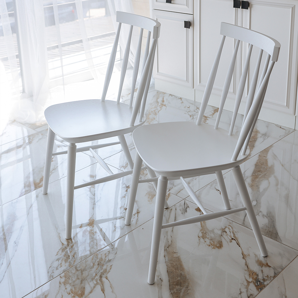 Grace oak dining chairs in a contemporary interior