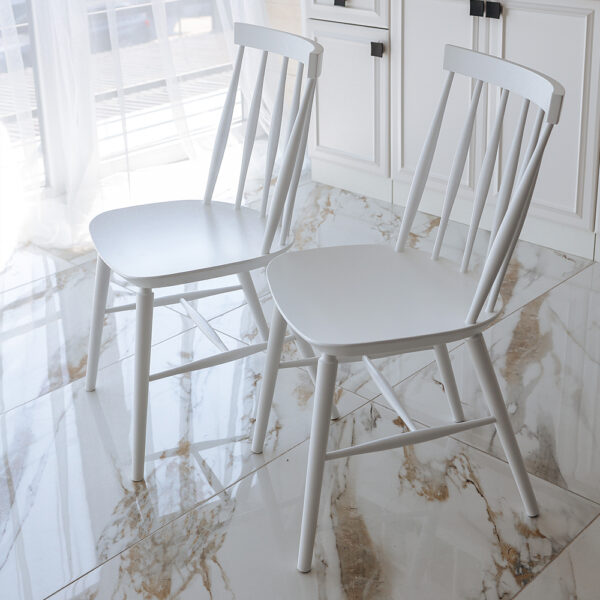 Grace beech dining chairs in a contemporary kitchen