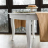 IMG_7333 Sofi dining table curved edge and sculpted beech leg